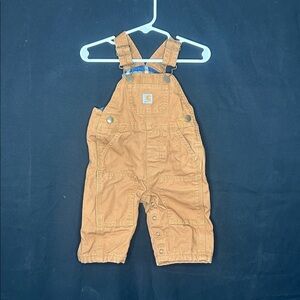 Carhartt Tan Fleece Lined Overalls